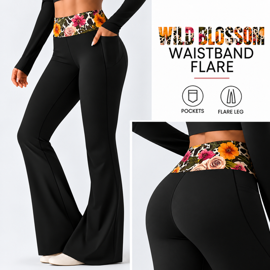 WILD BLOSSOM-PATTERN WAIST FLARE-PREORDER CLOSING 10/7 , ETA LATE DEC.