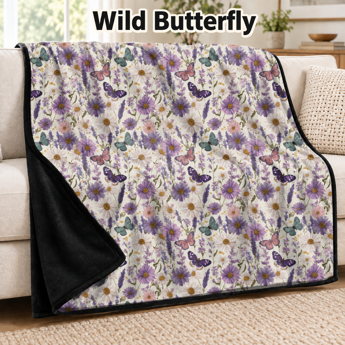 Wild Butterfly-Soft Throw Blanket 14 Run- (PREORDER CLOSES 9/28, ETA DECEMBER)