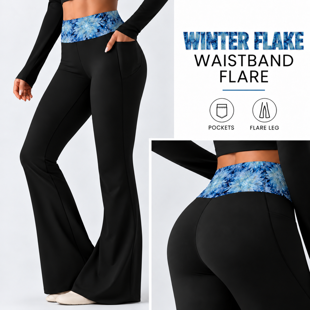 WINTER FLAKE-PATTERN WAIST FLARE-PREORDER CLOSING 10/7 , ETA LATE DEC.