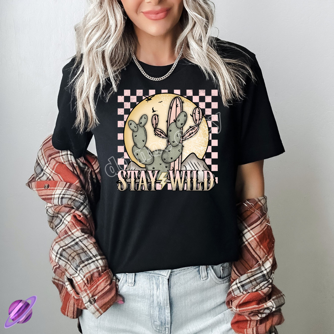 STAY WILD CACTUS TEE