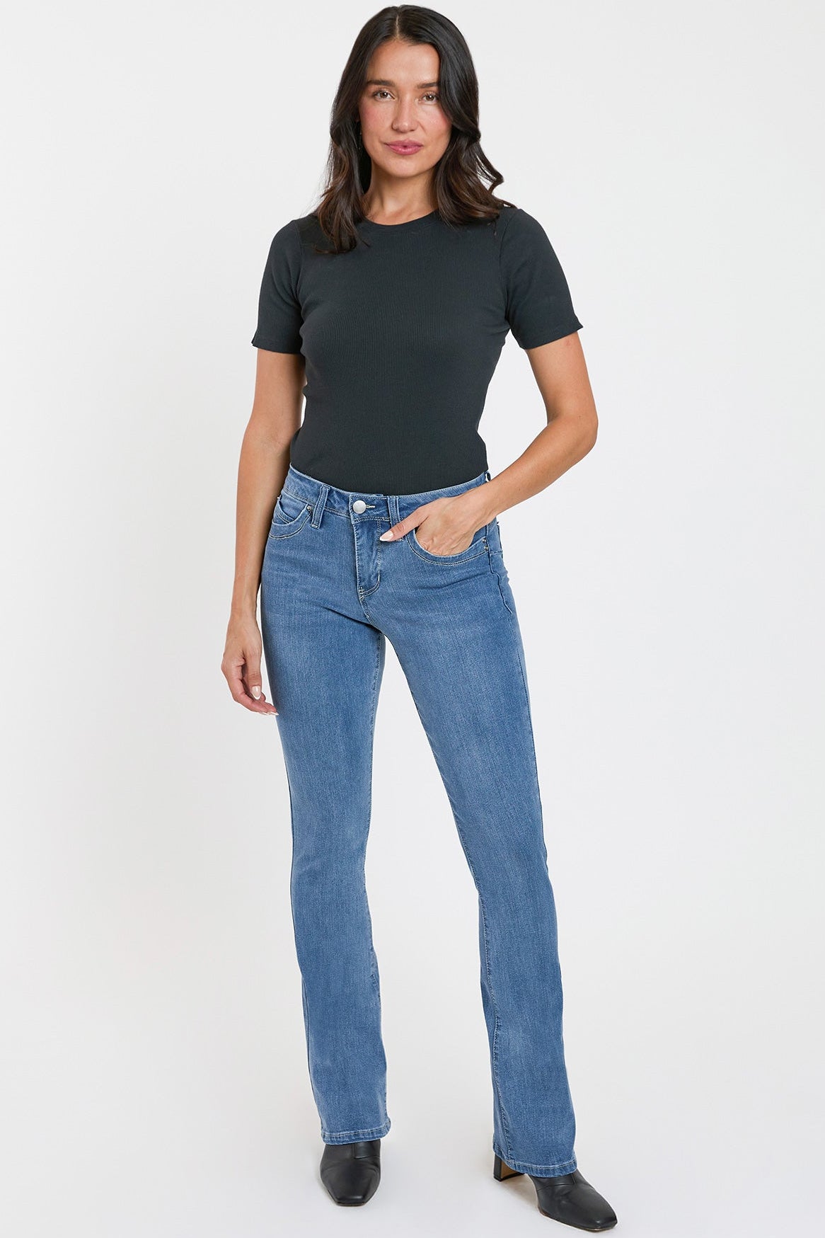 Women's High Rise Curve Confidence WannaBettaButt Bootcut Jeans