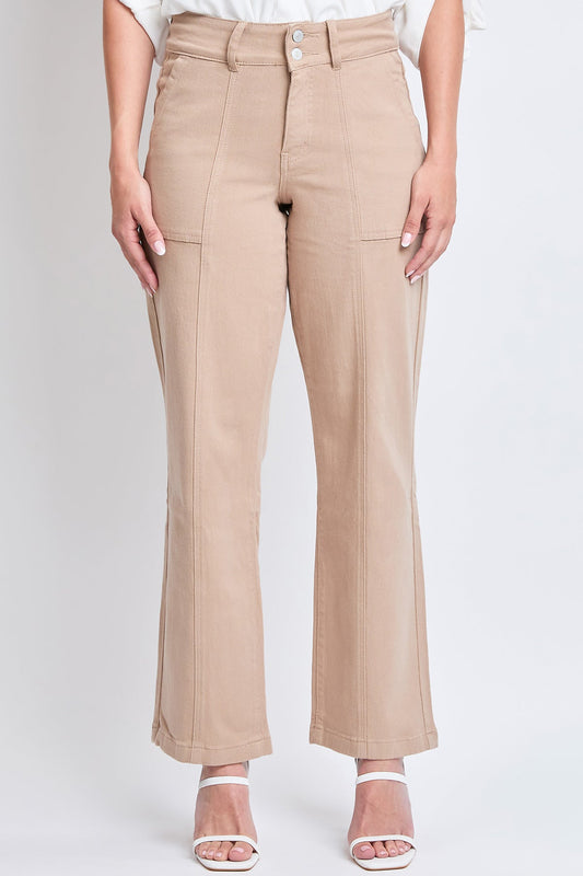 Women's High Rise Wide Leg Comfort Stretch Jean