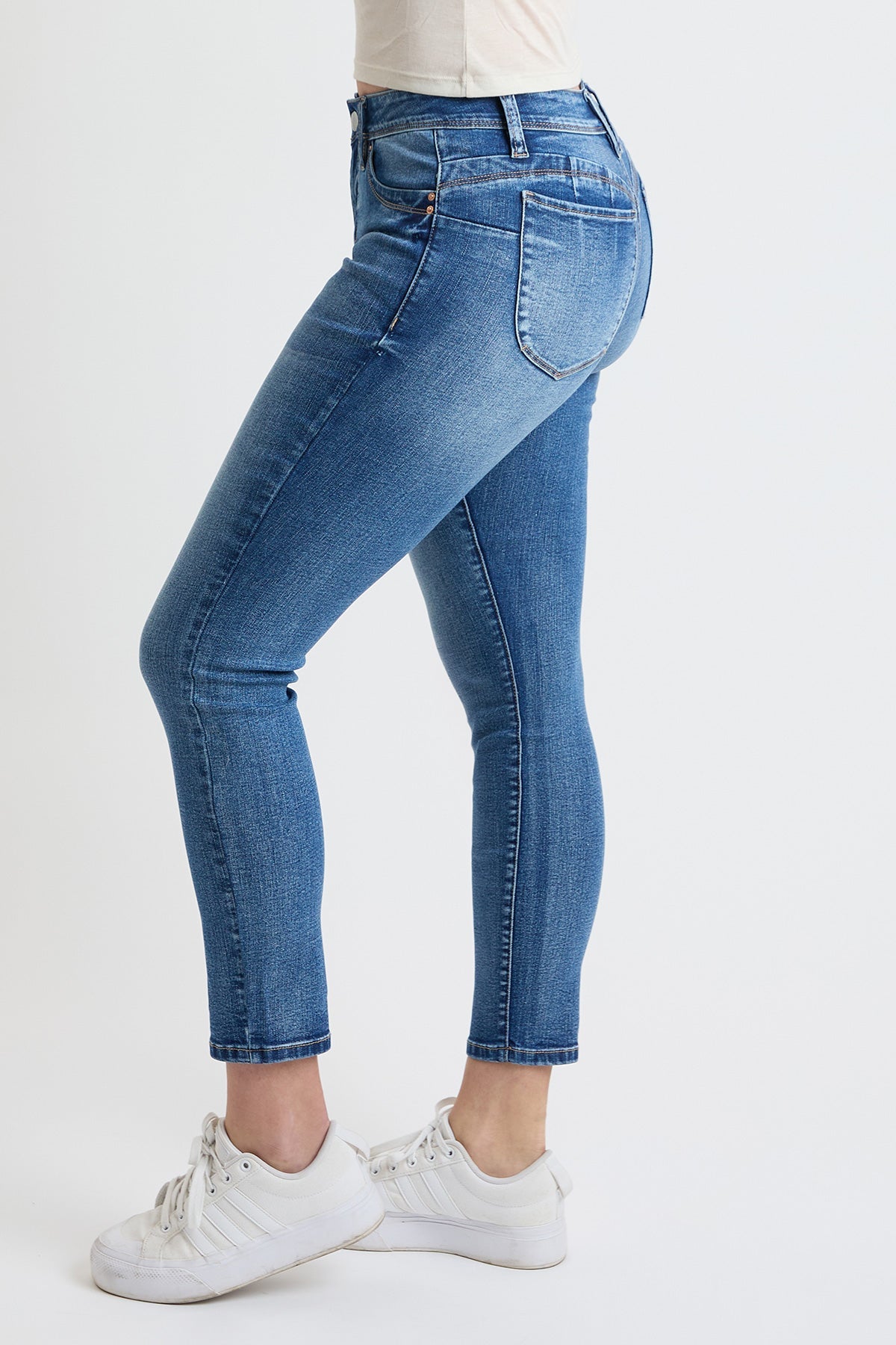 Women's High Rise Curve Confidence WannaBettaButt Skinny Jeans