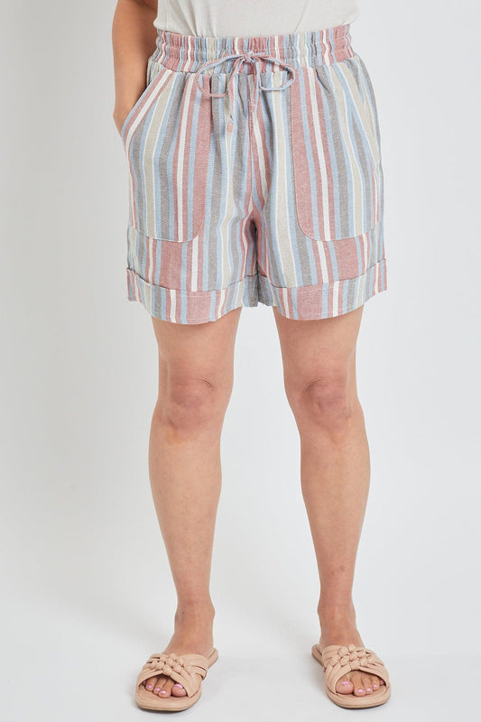 Women's High Rise Pull-On Cuffed Shorts