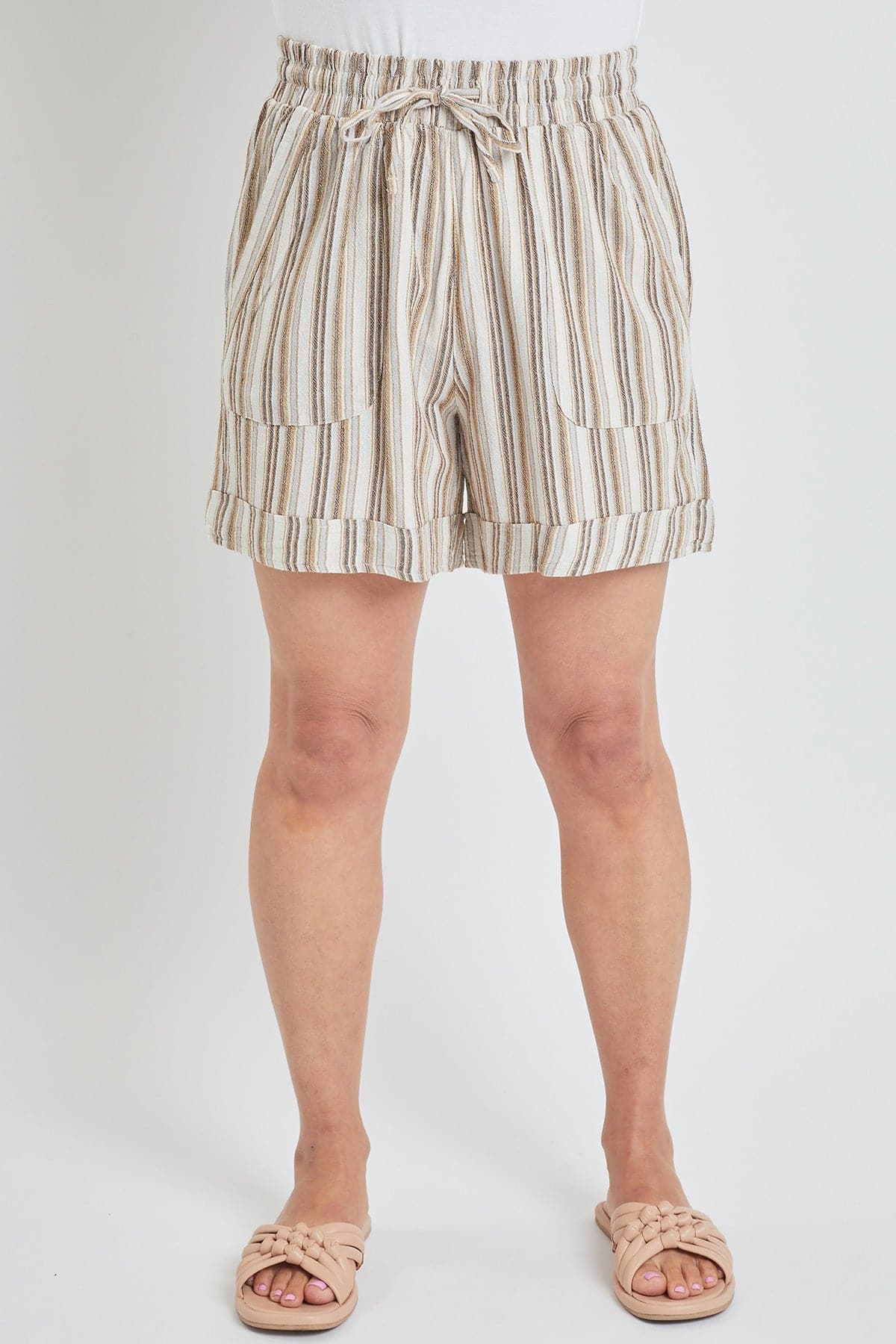 Women's High Rise Pull-On Cuffed Shorts