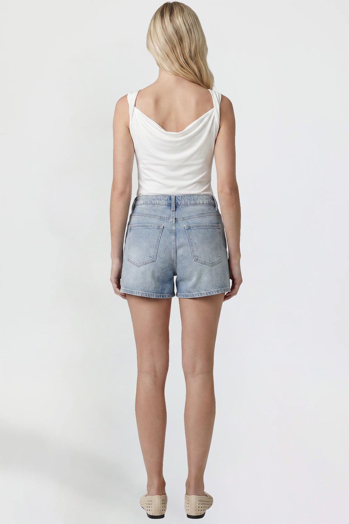 Women's Relaxed Tie Front Shorts