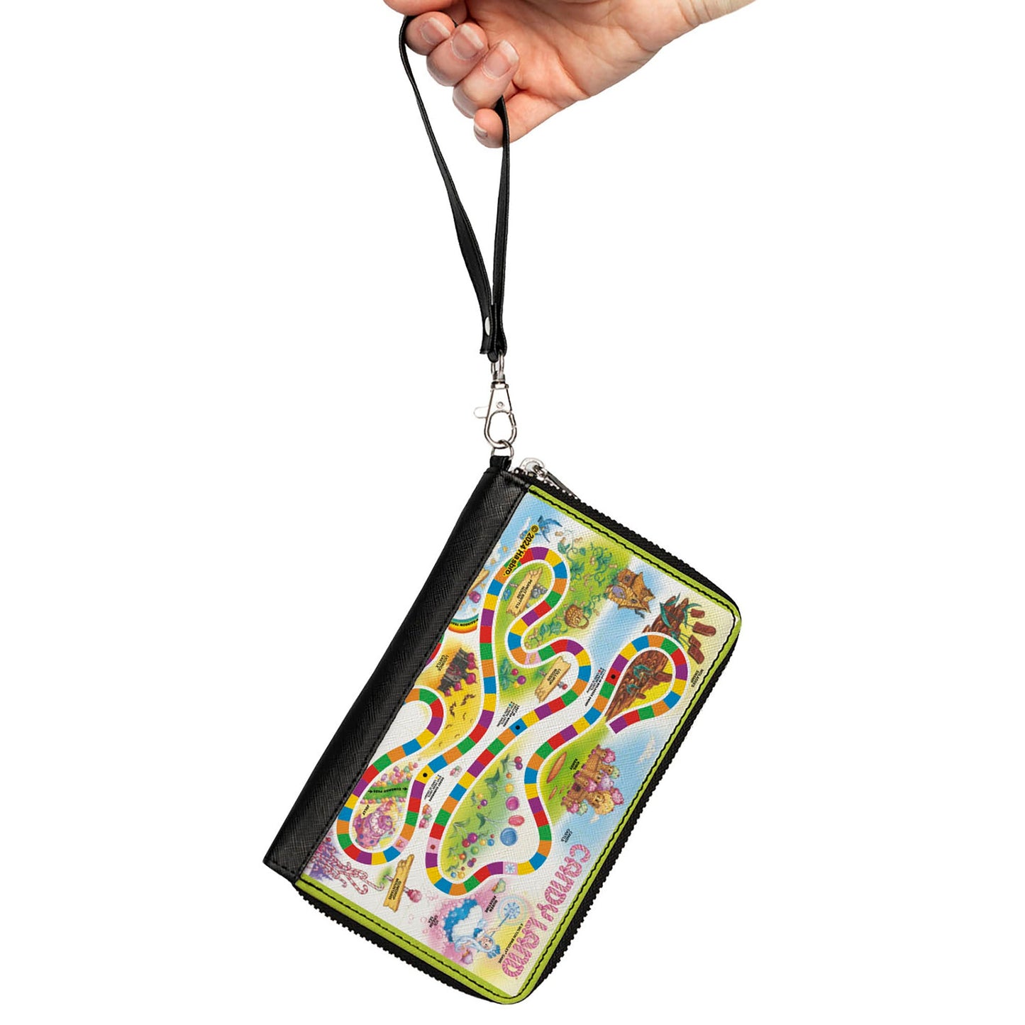 PU Zip Around Wallet Rectangle - CANDY LAND Game Board Layout