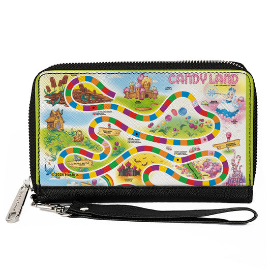 PU Zip Around Wallet Rectangle - CANDY LAND Game Board Layout