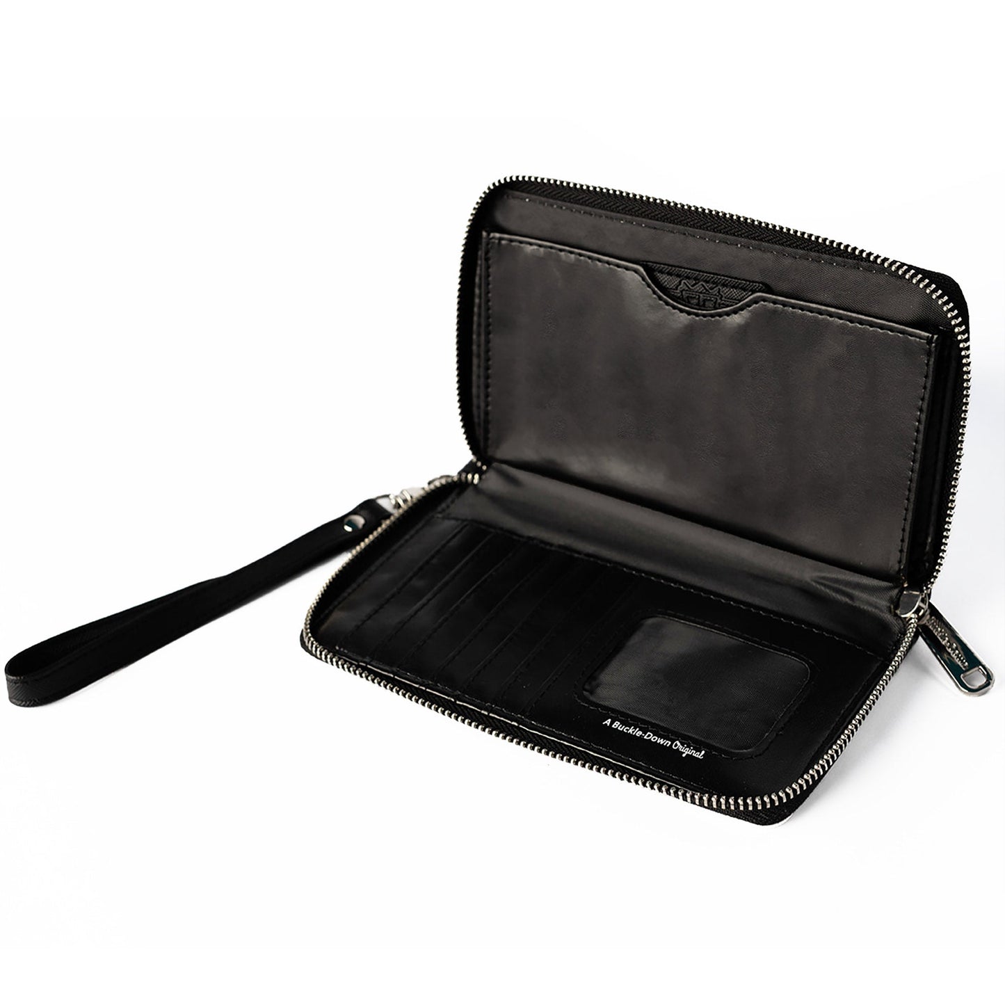 PU Zip Around Wallet Rectangle - RAM Logo Armor Black/Grays