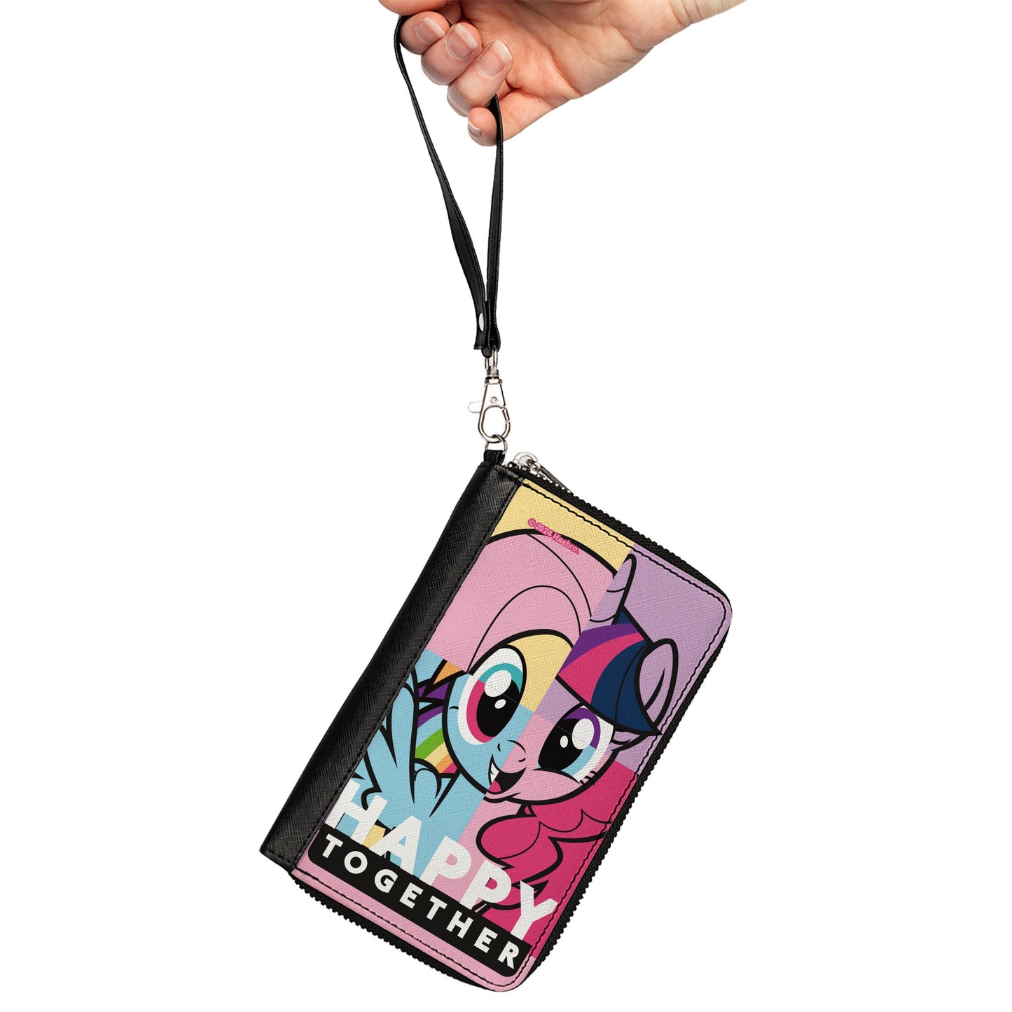 PU Zip Around Wallet Rectangle - My Little Pony HAPPY TOGETHER Face Mix Up Blocks