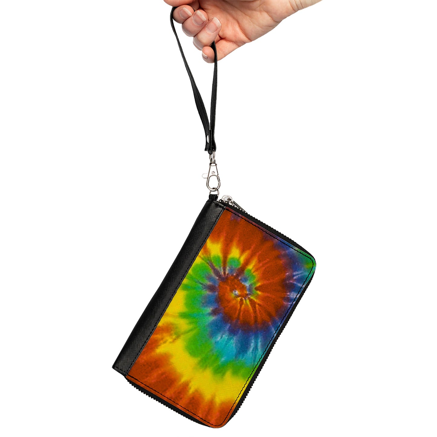 PU Zip Around Wallet Rectangle - BD Tie Dye13
