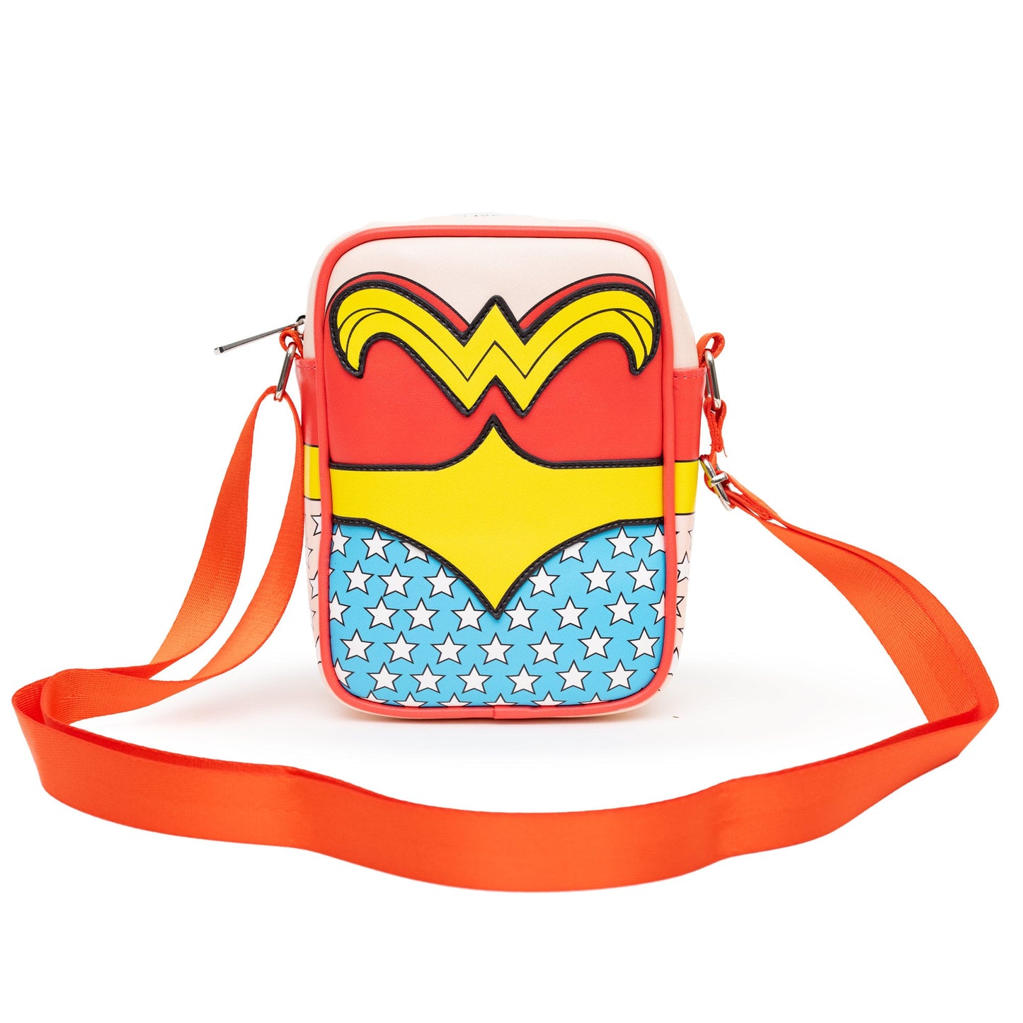 DC Comics Bag, Crossbody, Wonder Woman Body Character Close Up, Vegan Leather
