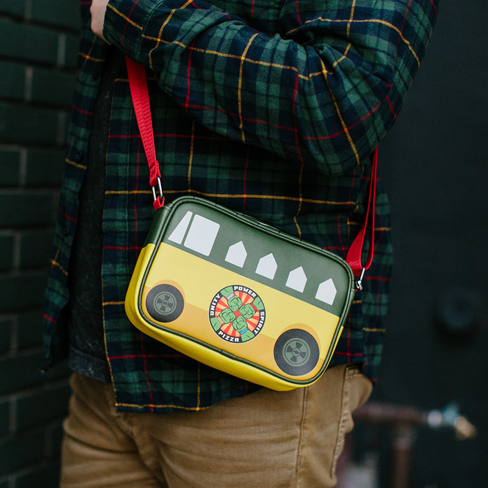 Nickelodeon Bag, Crossbody, Teenage Mutant Ninja Turtles Party Van, Vegan Leather
