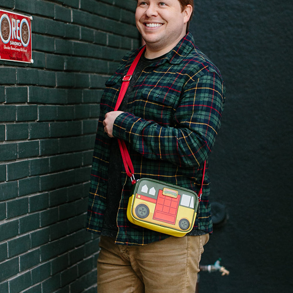 Nickelodeon Bag, Crossbody, Teenage Mutant Ninja Turtles Party Van, Vegan Leather
