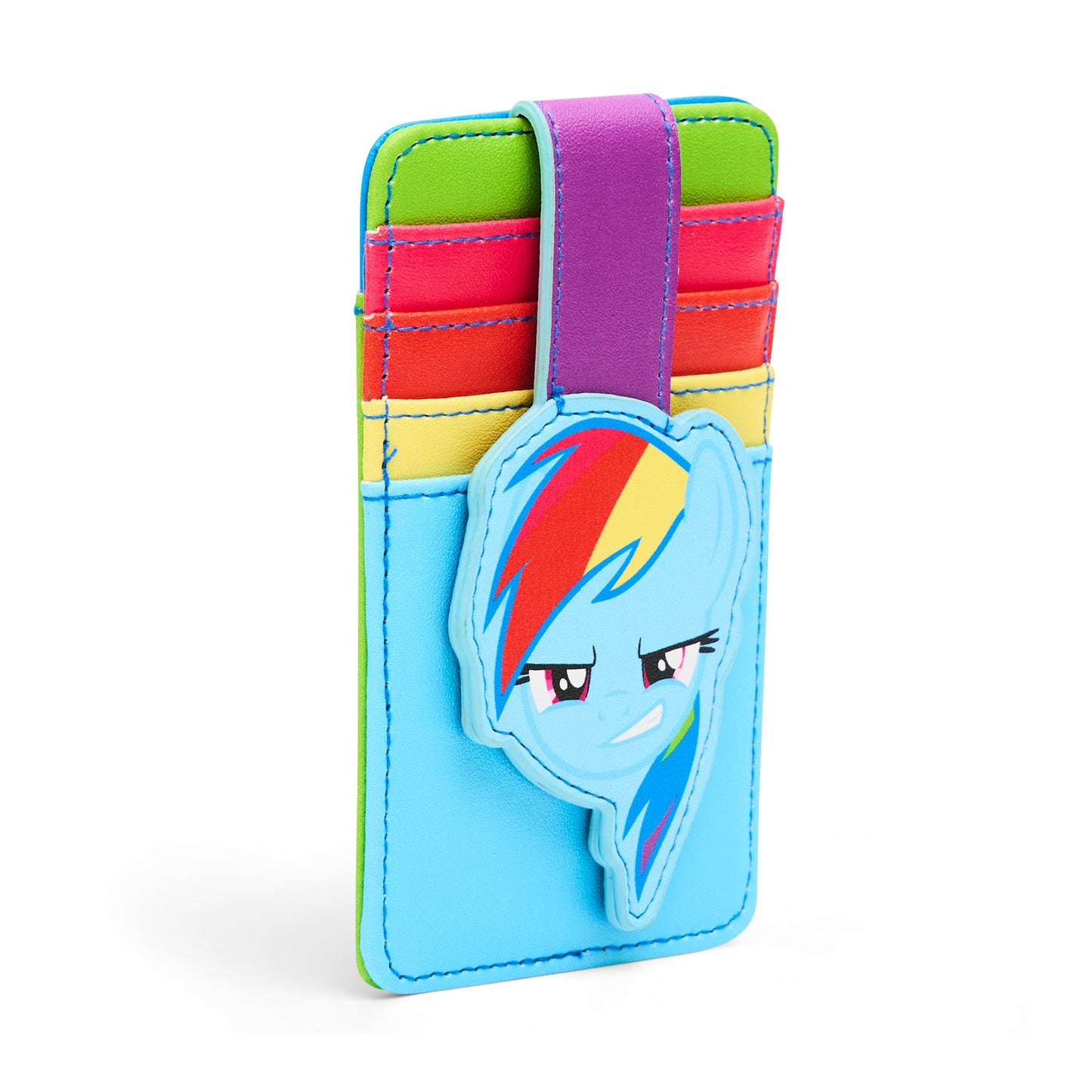 Hasbro Wallet, Character Wallet ID Card Holder, My Little Pony Rainbow Dash Face Multi Color, Vegan Leather