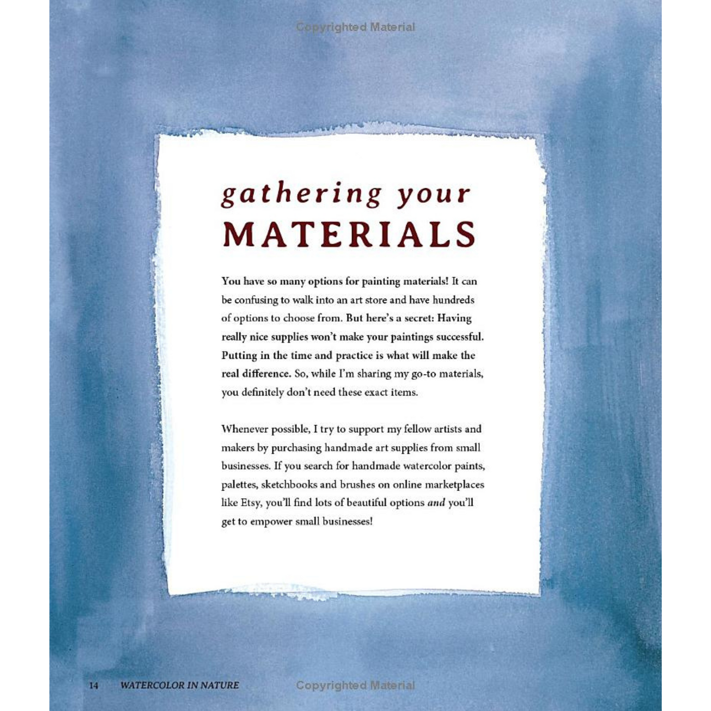 Watercolor in Nature: Paint Woodland Wildlife and Botanicals with 20 Beginner-Friendly Projects (Spiral Bound)