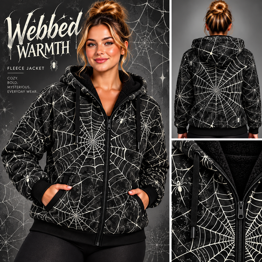 Webbed Warmth-FLEECE LINED HOODED JACKET-PREORDER CLOSING 11/9, ETA LATE JAN.