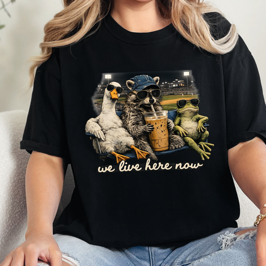 We Live Here Now Graphic Tee