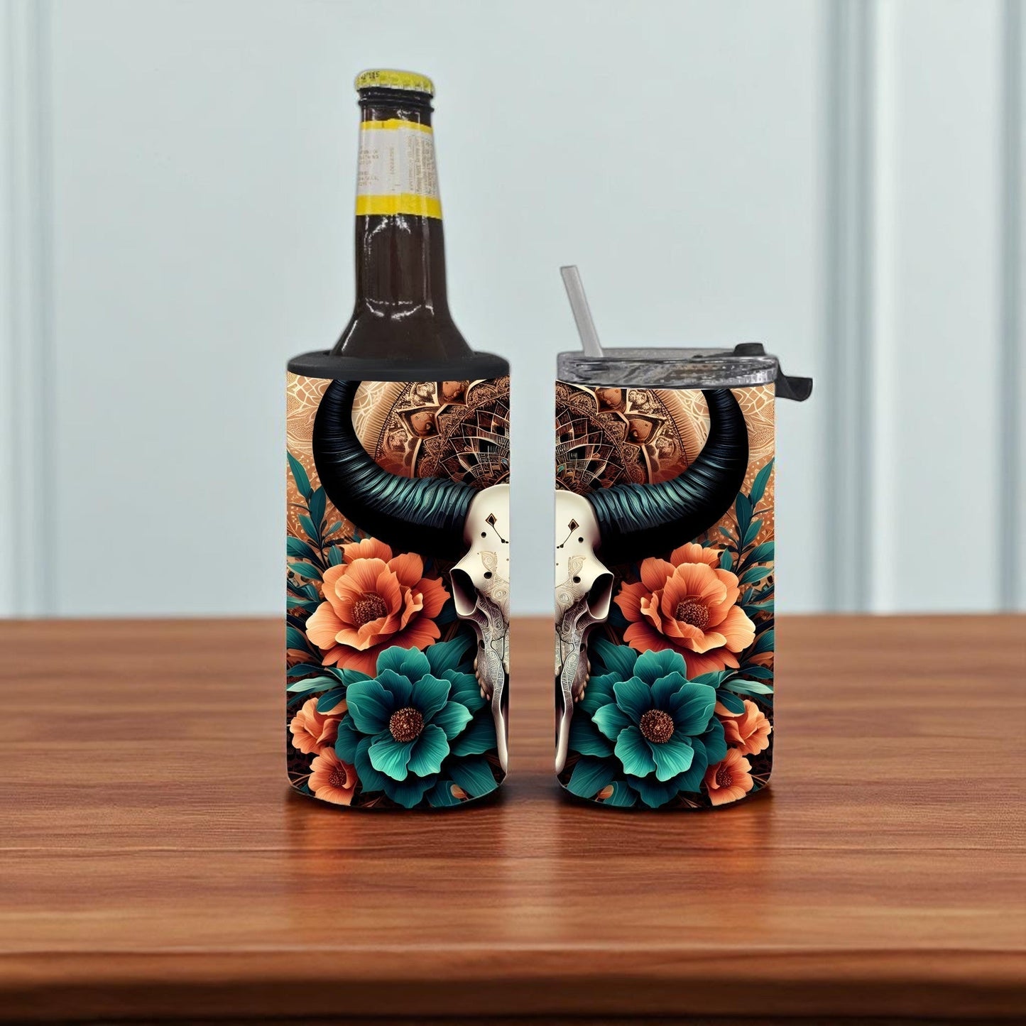 Western Bloom 4-in-1 Can Cooler Cup
