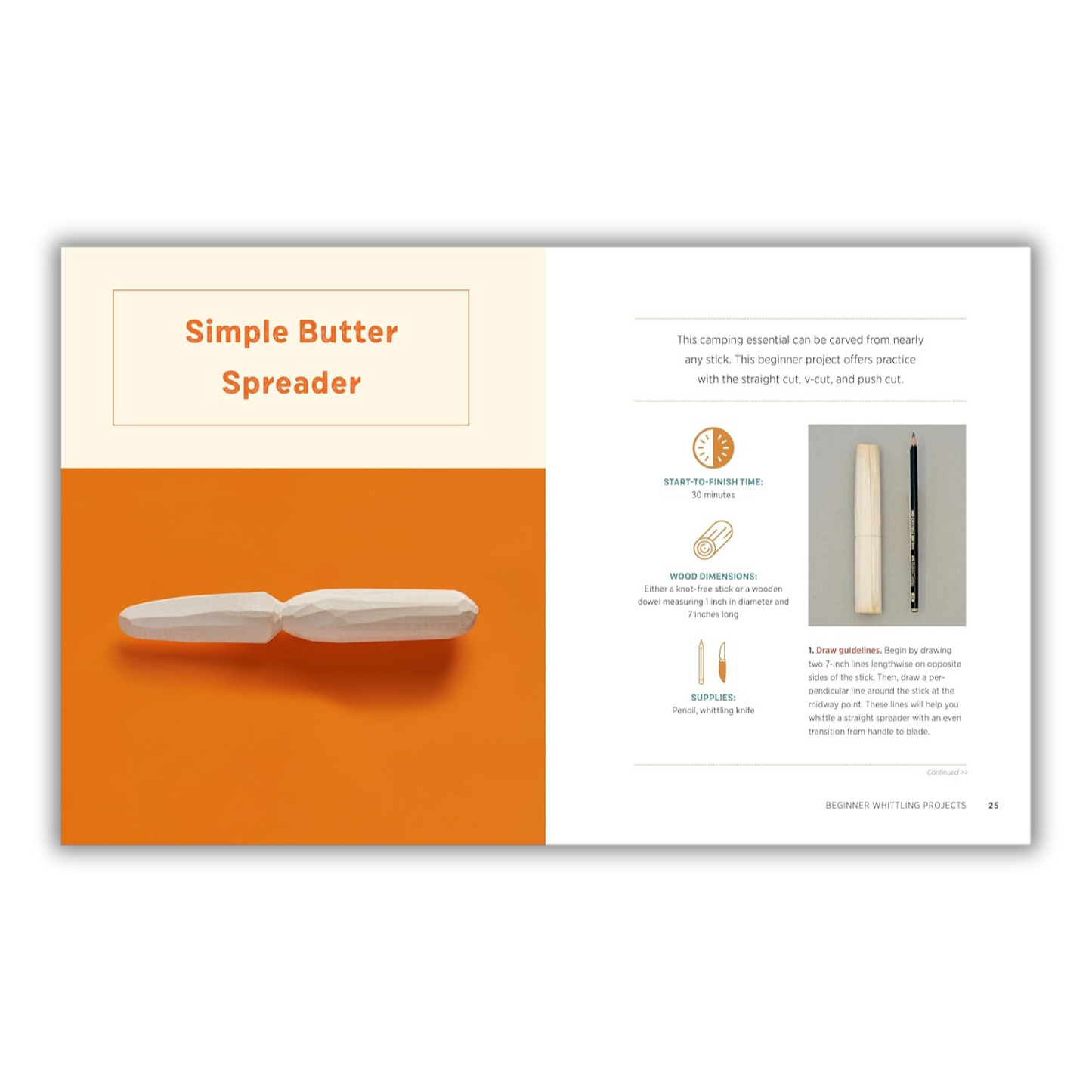 Whittling for Beginners: Step-by-Step Projects to Carve from Wood (Spiral Bound)