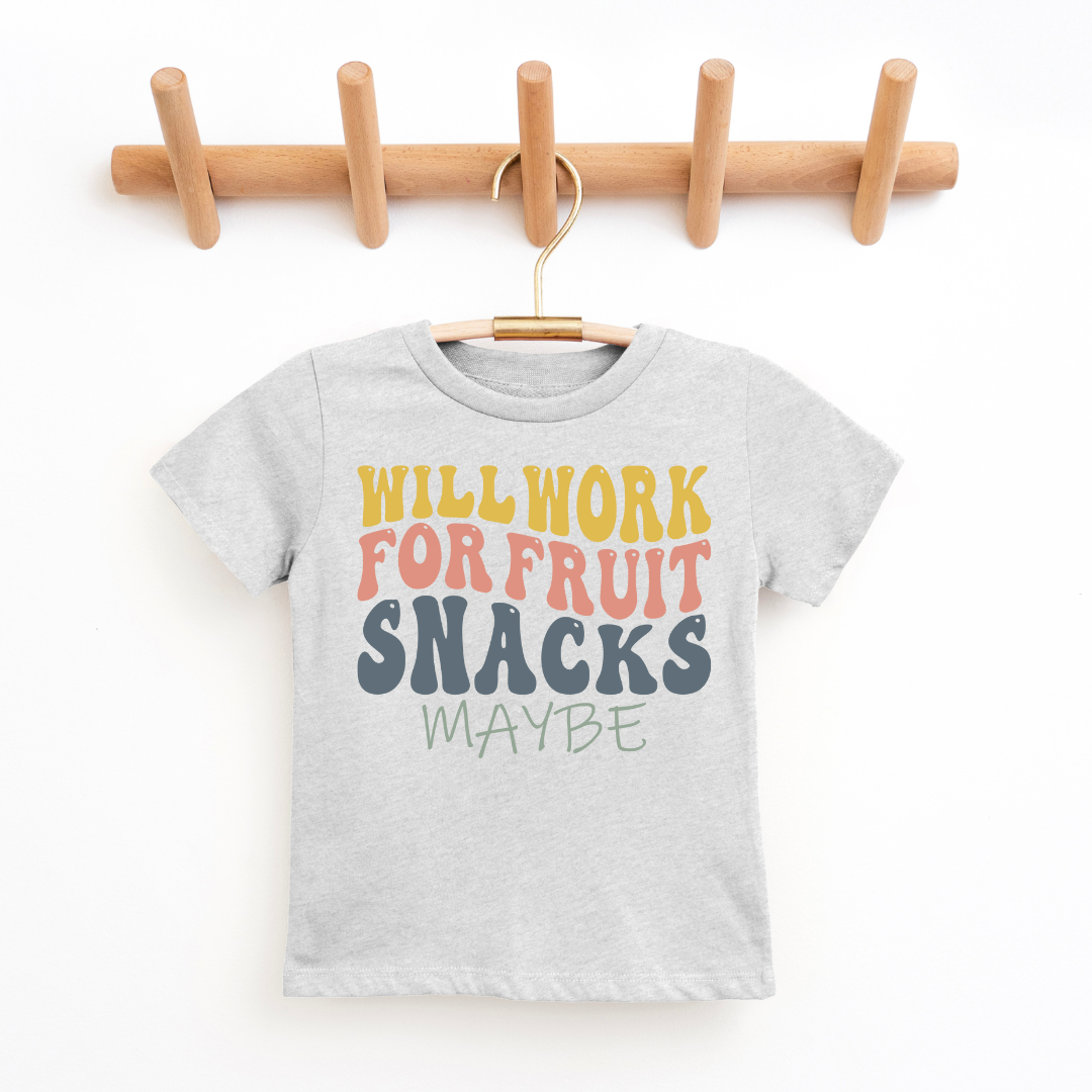 Will Work For Fruit Snacks Youth & Toddler Graphic Tee
