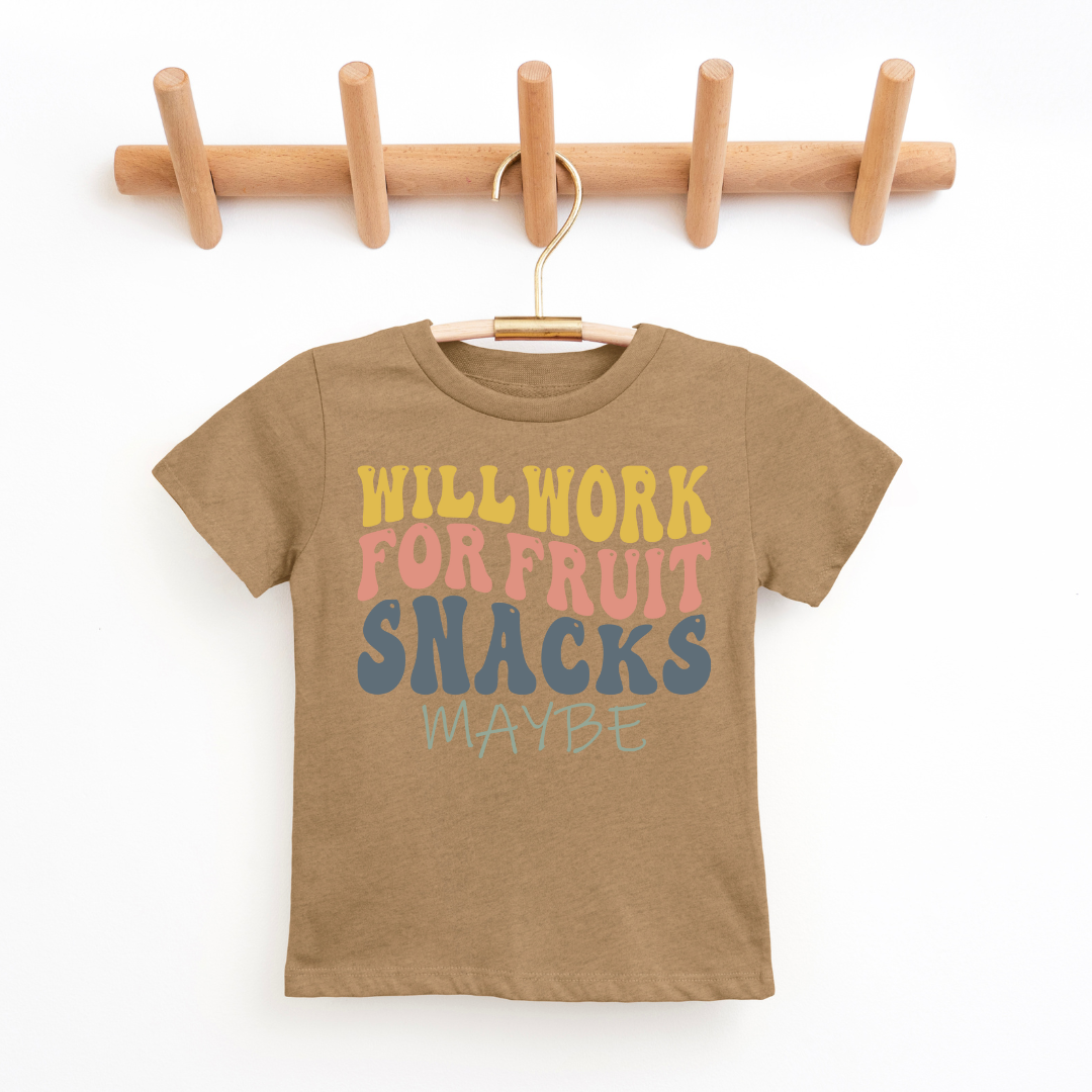 Will Work For Fruit Snacks Youth & Toddler Graphic Tee