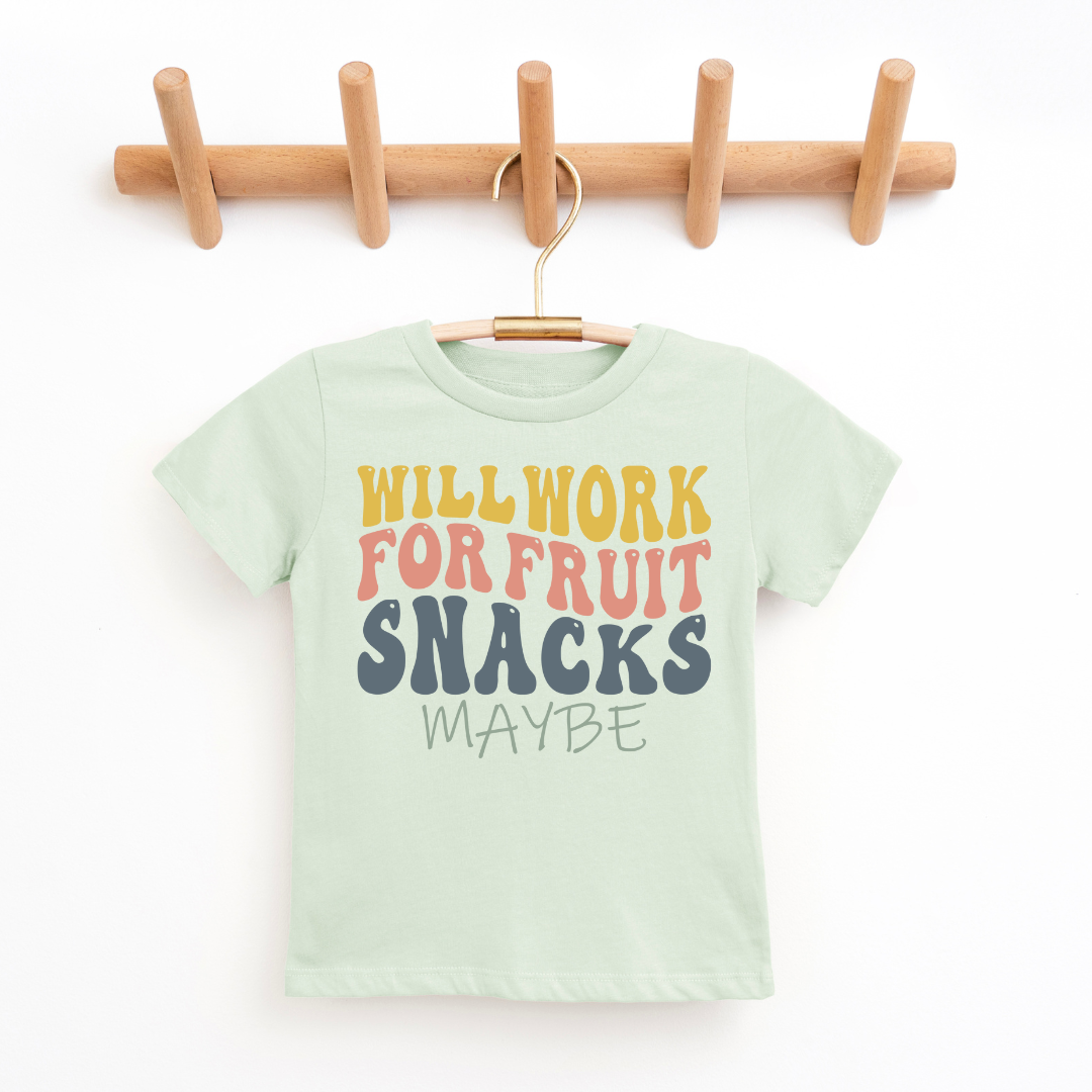 Will Work For Fruit Snacks Youth & Toddler Graphic Tee