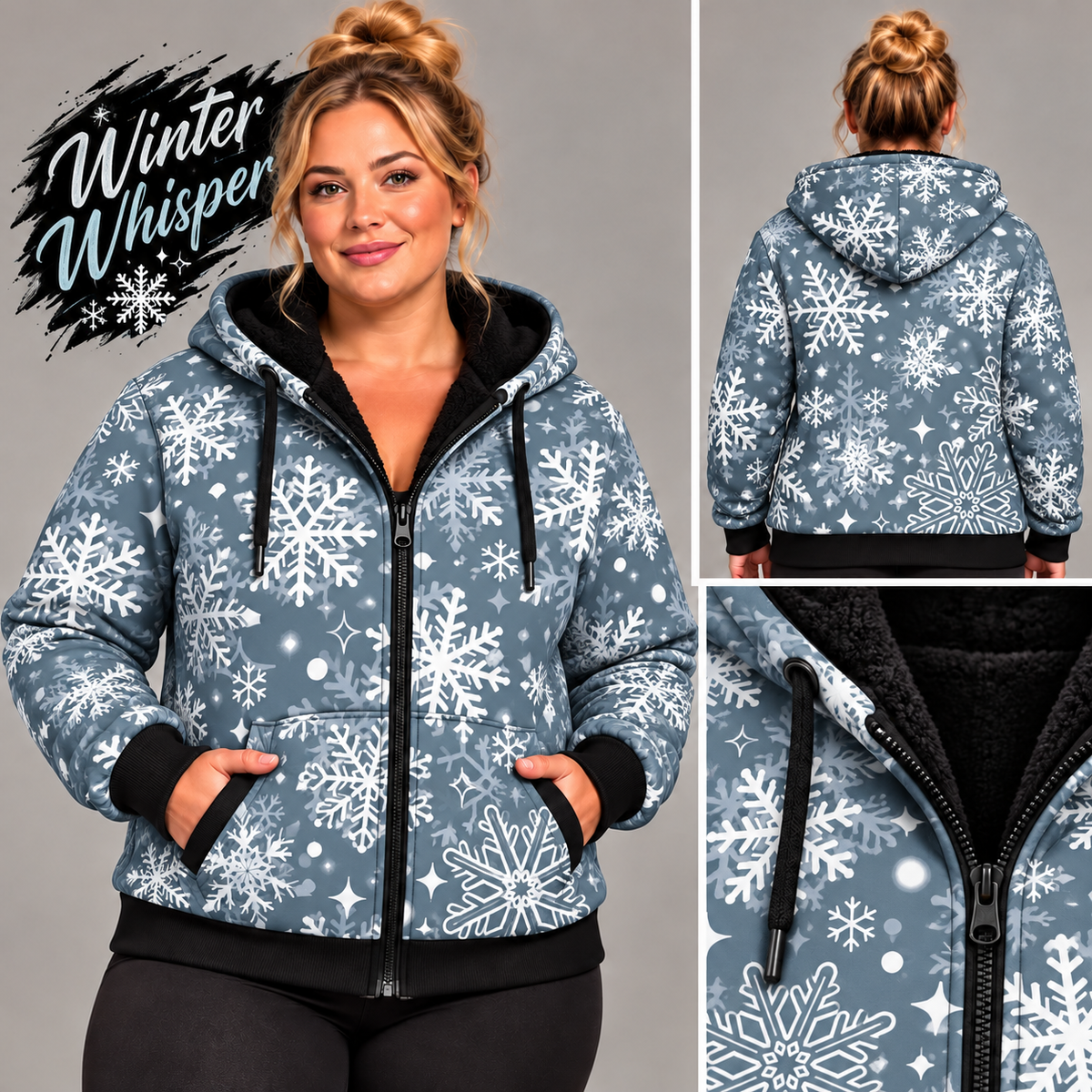 Winter Whisper-FLEECE LINED HOODED JACKET-PREORDER CLOSING 11/9, ETA LATE JAN.