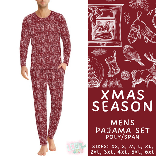 Batch #584 - Christmas Family Pajamas - Closes 9/11 - ETA mid Nov - Xmas Season Men's Pajama Set
