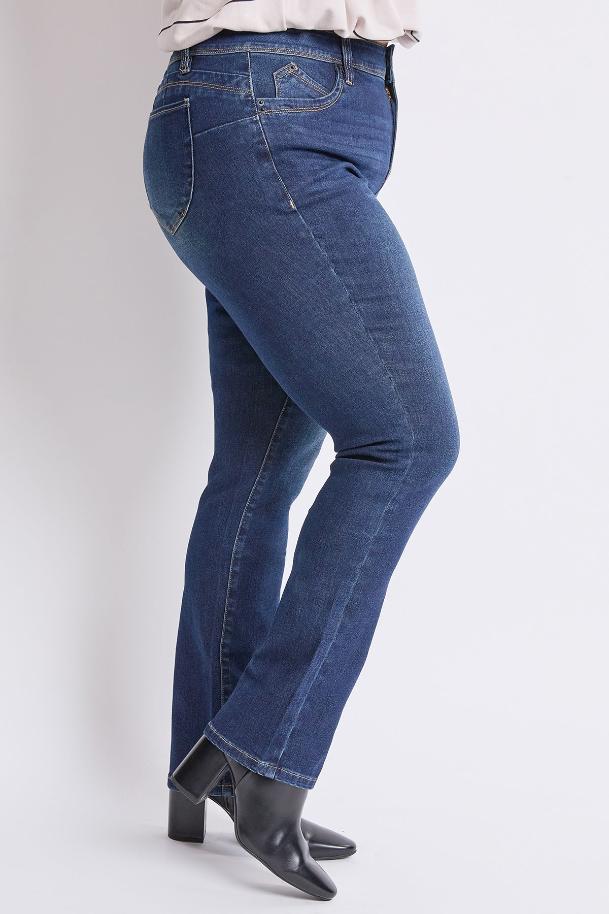 Women's Plus High Rise Curve Confidence WannaBettaButt Straight