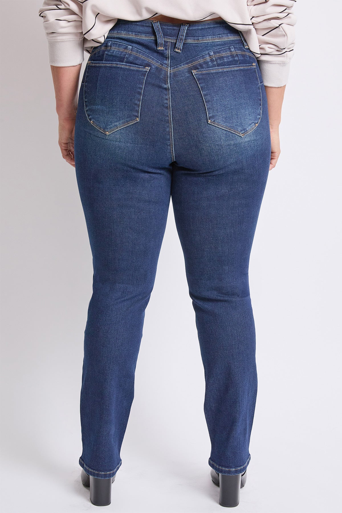 Women's Plus High Rise Curve Confidence WannaBettaButt Straight