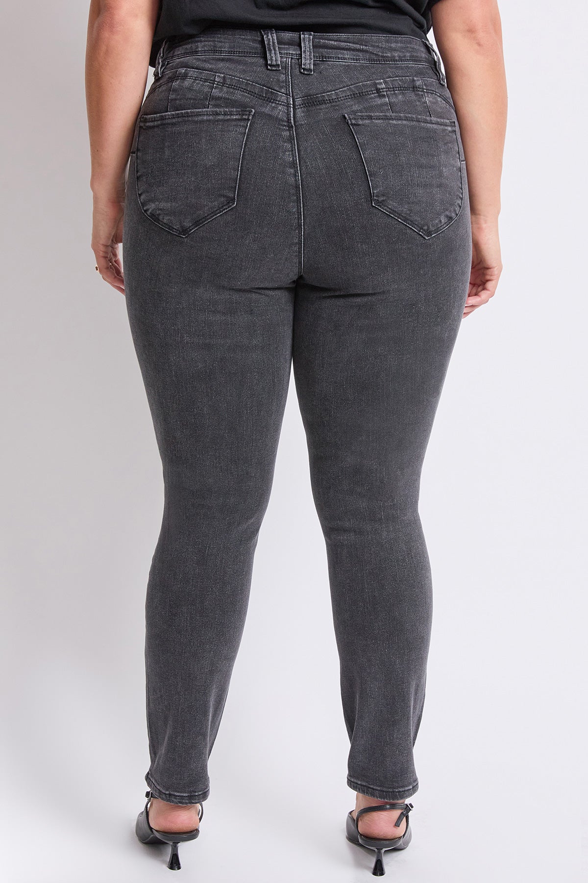 Women's Plus High Rise Curve Confidence WannaBettaButt Skinny Jeans