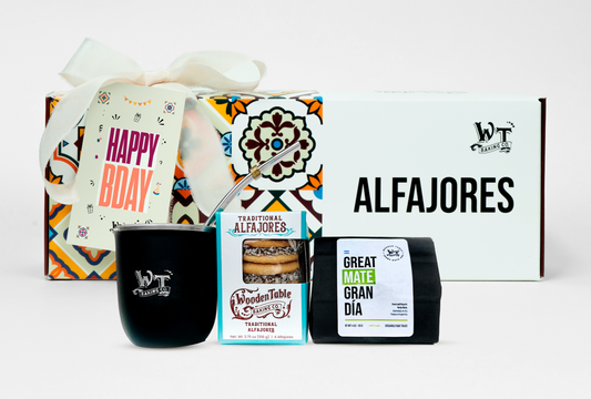Yerba Mate Tea, Gourd, Straw, Set Alfajores Gift Box