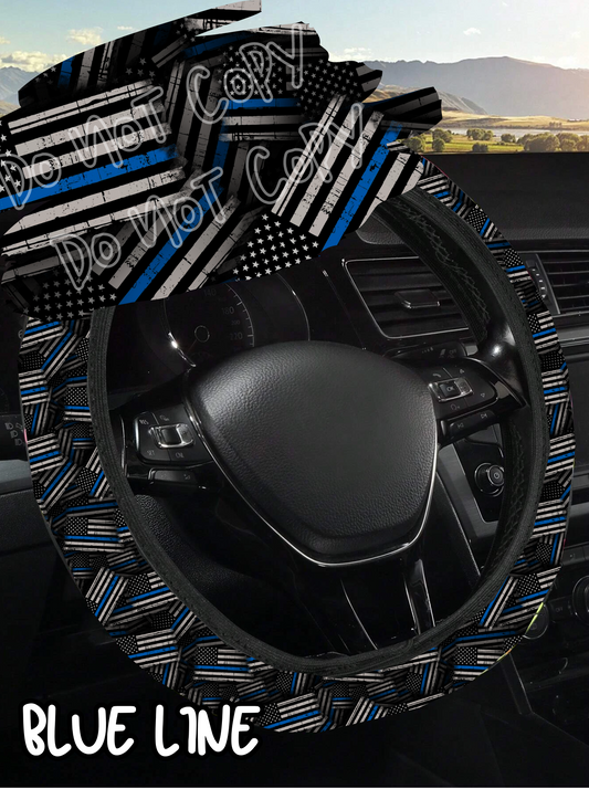Blue Line - Steering Wheel Cover