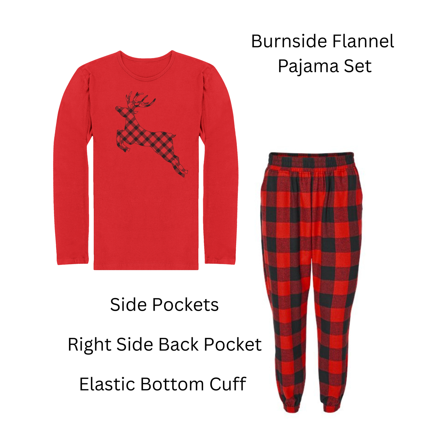 Plaid & Pine Family Pajamas - Youth Boys Set