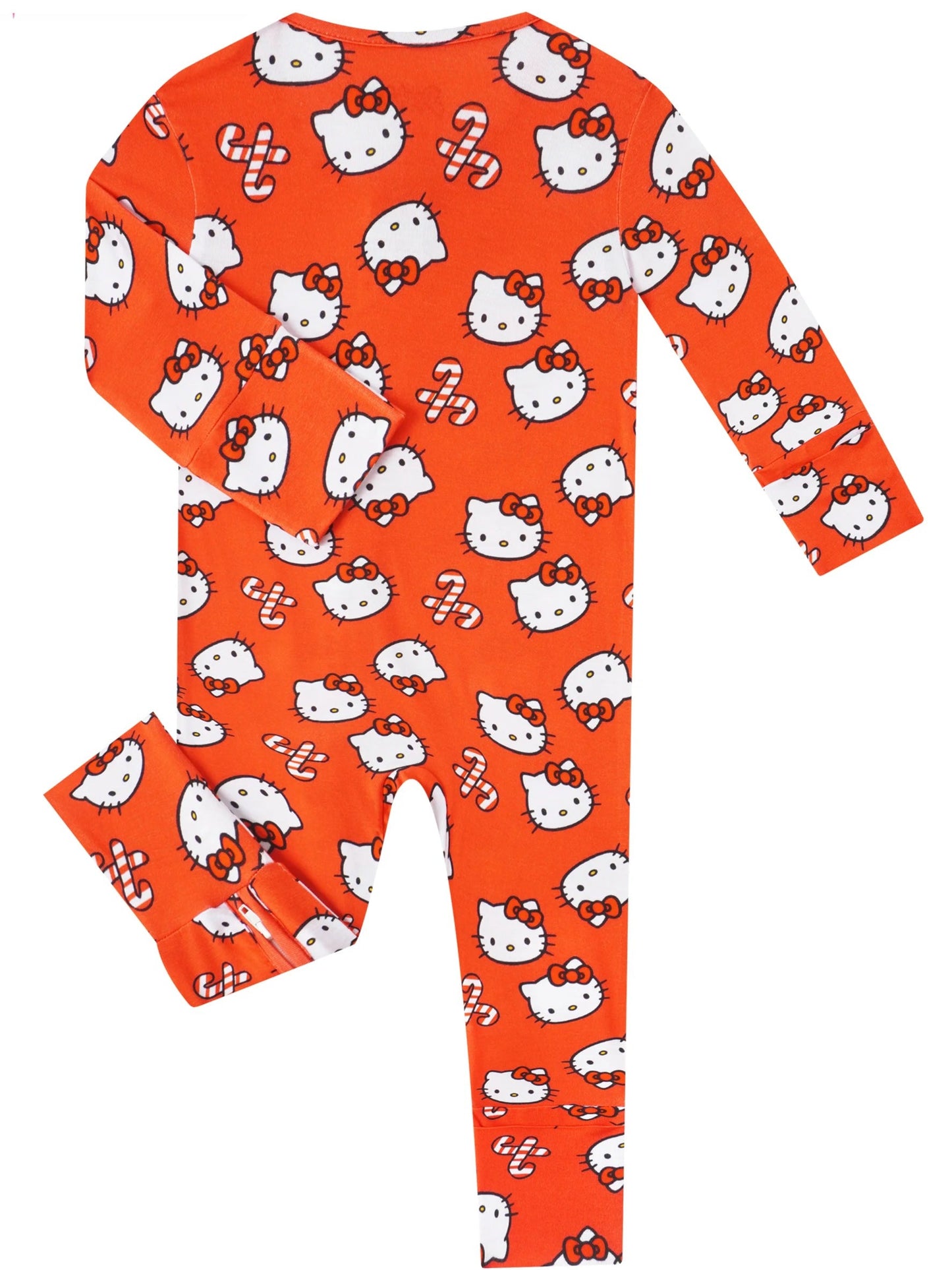 PoshTOT Sanrio Hello Kitty Red Bamboo Baby Convertible Zippy Romper