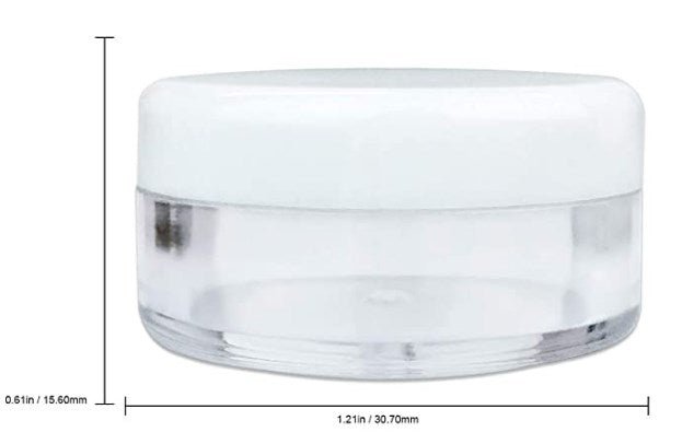 Acrylic Jars for Wax or Drills