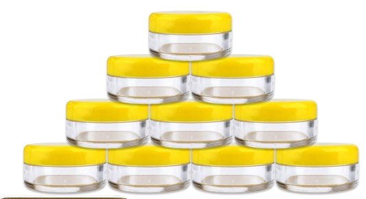 Acrylic Jars for Wax or Drills