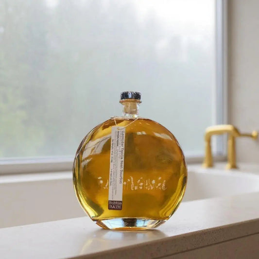 Lavender - Vanilla - Bourbon Bubble Bath + Luffa Sponge