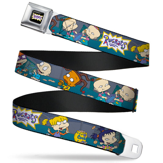RUGRATS Logo Full Color Seatbelt Belt - Rugrats Cookie Scene Webbing