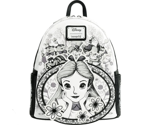 Loungefly Alice in Wonderland Sketch Mini Backpack Limited Edition