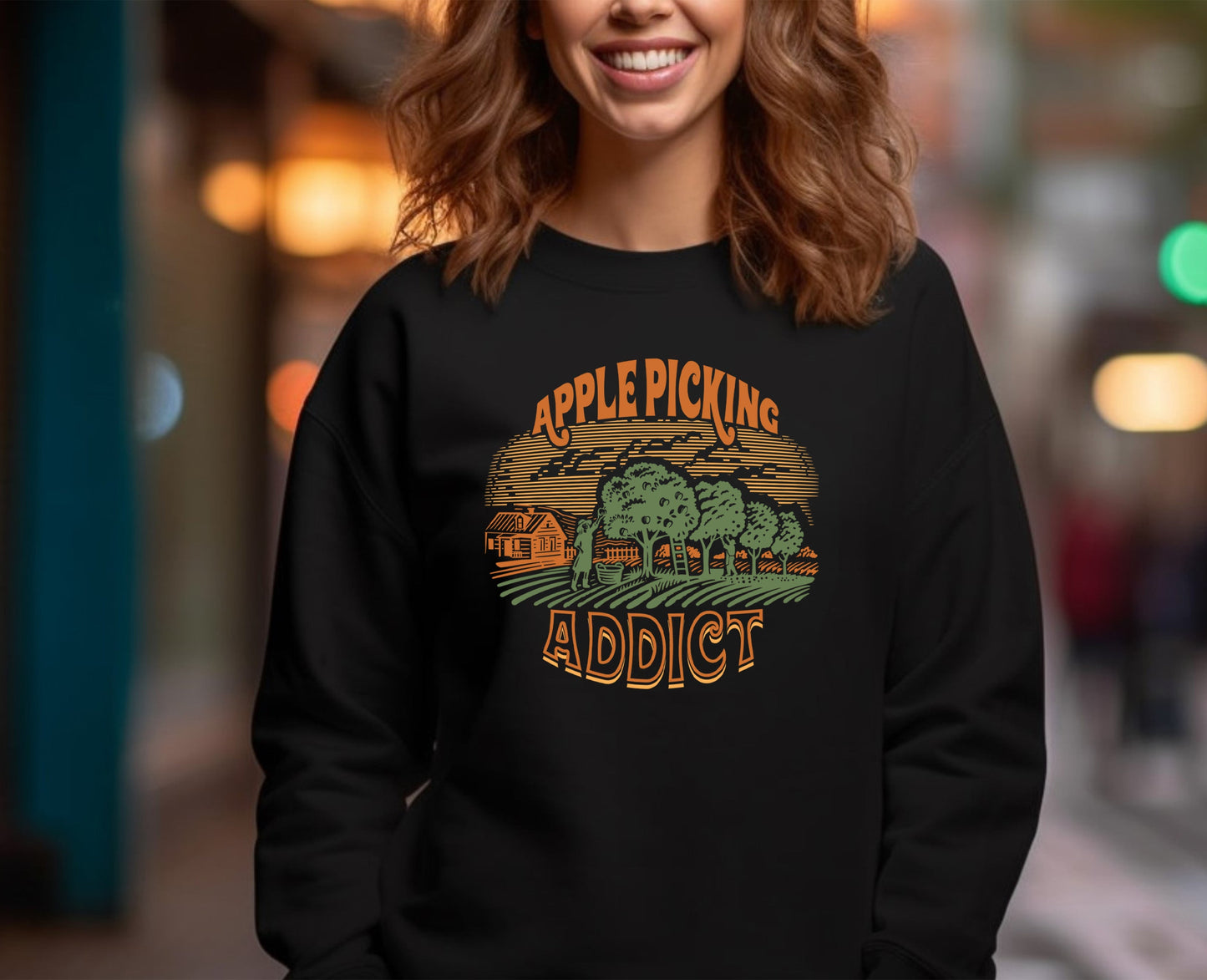 Apple Picking Addict Graphic Tee