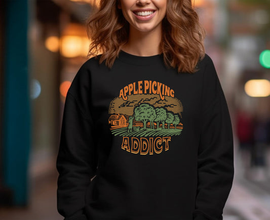 Apple Picking Addict Graphic Tee