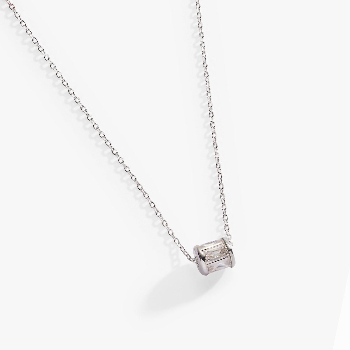 April Birthstone Precious Pendant Necklace