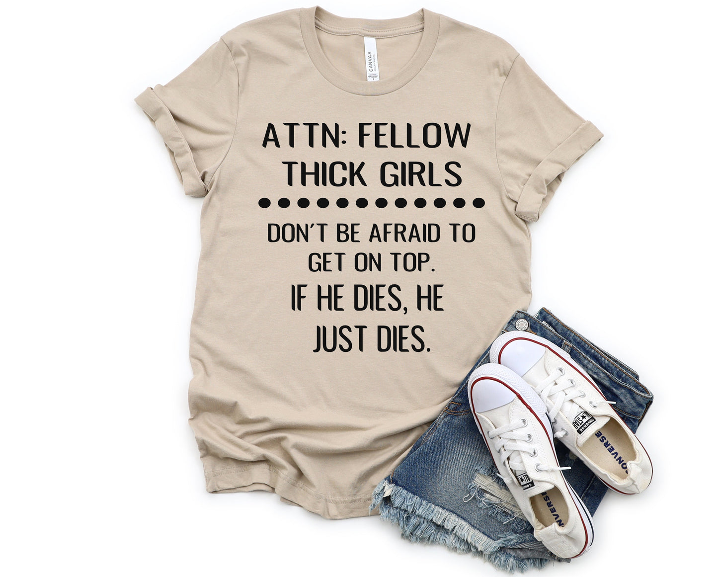 Attention Thick Girls Graphic Tee