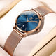 rose gold blue