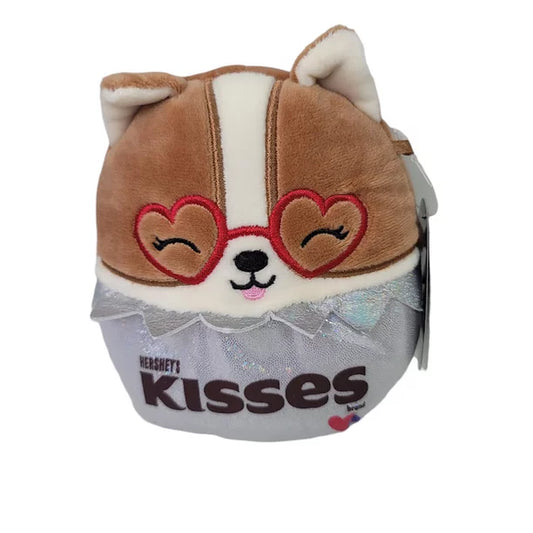 Squishmallows Regina the Corgi 12" Valentine's Hershey's Kiss Scented Stuffed Plush
