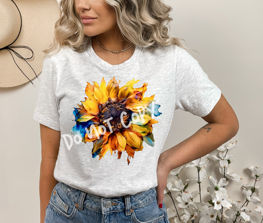 PAINTED SUNFLOWER TEE