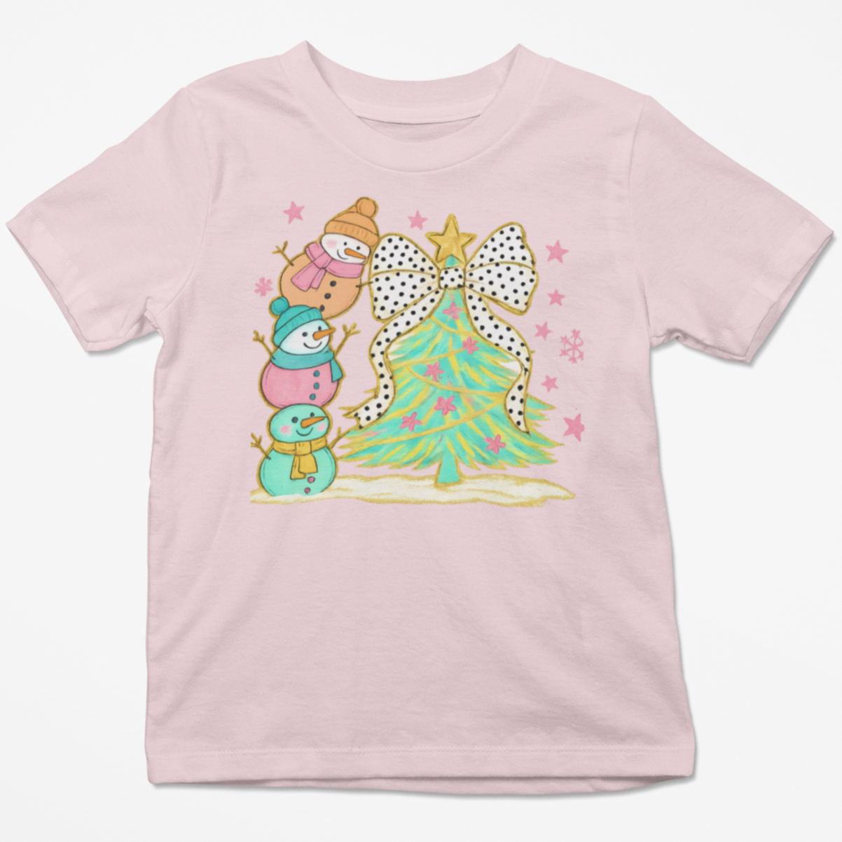 Snowman Squad & Sparkly Tree Youth & Toddler Graphic Tee