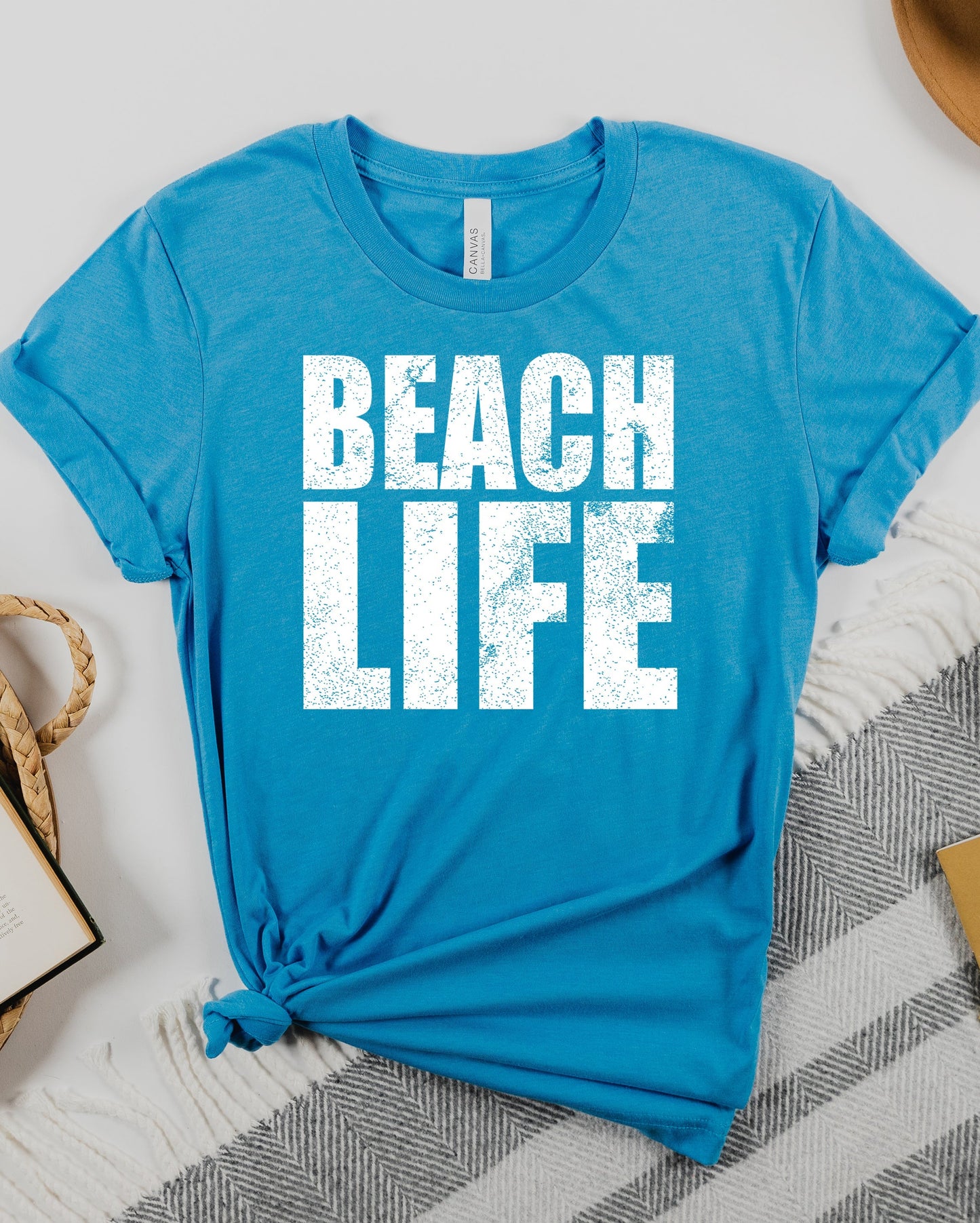 Beach Life Distressed Graphic Tee